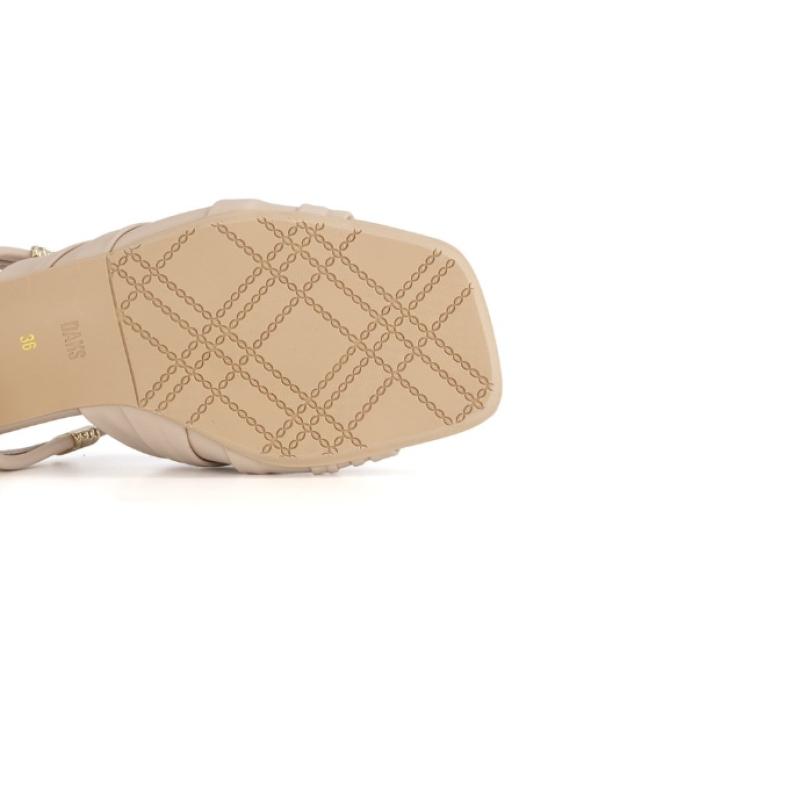 DakS Women S 3cm Heel Semi caSual Two Way Sandal dld502lS58  Pink 