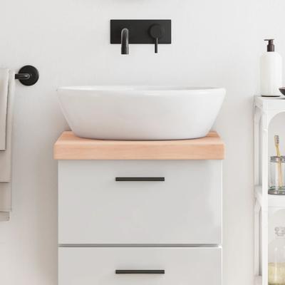 Vidaxl Blat Do Łazienki, 40X60X(2-6) Cm, Surowe, Lite Drewno