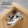 2/4/8/10pcs Cabinet Hinges 90 Degrees Without Drilling Cabinet Door Hinges With Screws For Bathroom Wardrobes