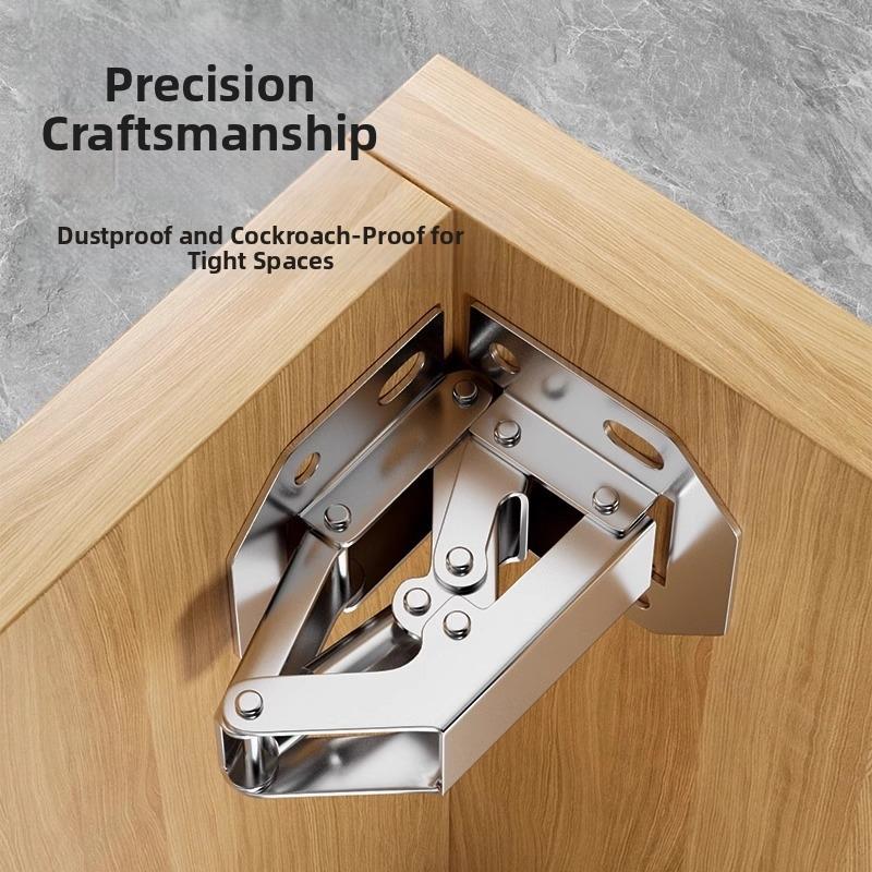 2/4/8/10pcs Cabinet Hinges 90 Degrees Without Drilling Cabinet Door Hinges With Screws For Bathroom Wardrobes