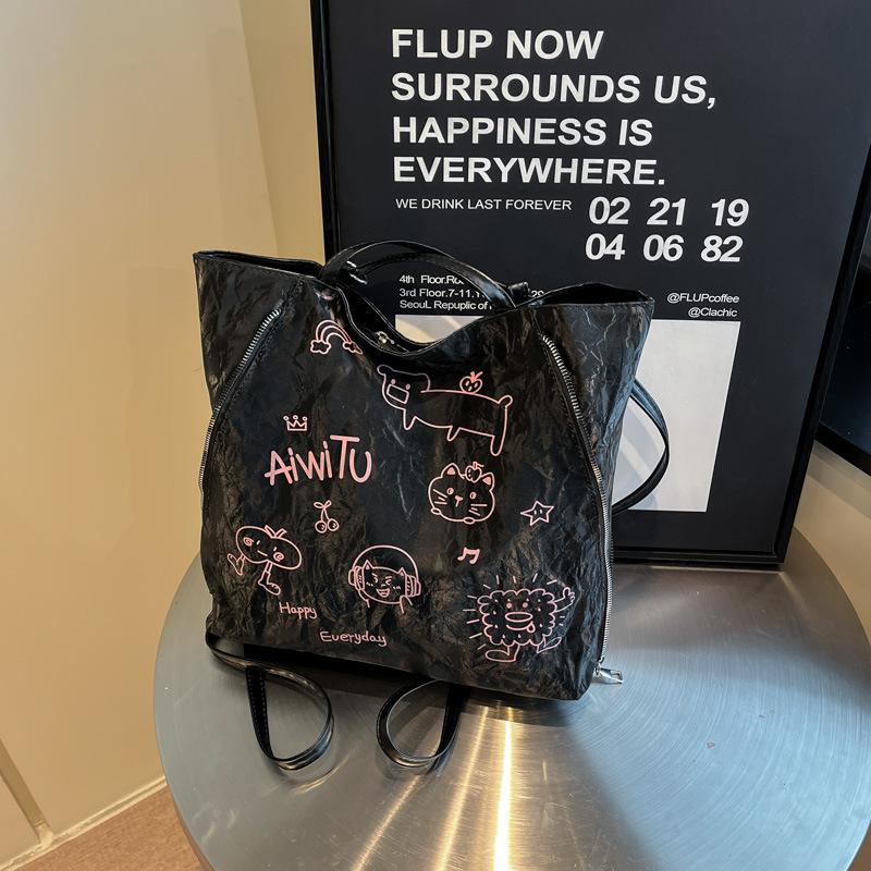 Women's bag 2025 new simple large-capacity texture versatile shoulder bag fashion trend backpack