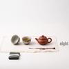 Ge Kiln Hand-Painted Ceramic Tea Cups Set - Pair of Gongfu Cups with Gift Box, Customizable Logo for Business Gifts