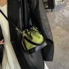 2025 High-End Color Block Retro Bucket Bag - Handheld, Single Shoulder, Crossbody