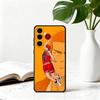 Cute Boys S-Slam-s D-Dunk Phone Case Black Silicone Soft For Samsung Galaxy A73,A72,A71,A70,A53,A52,A51