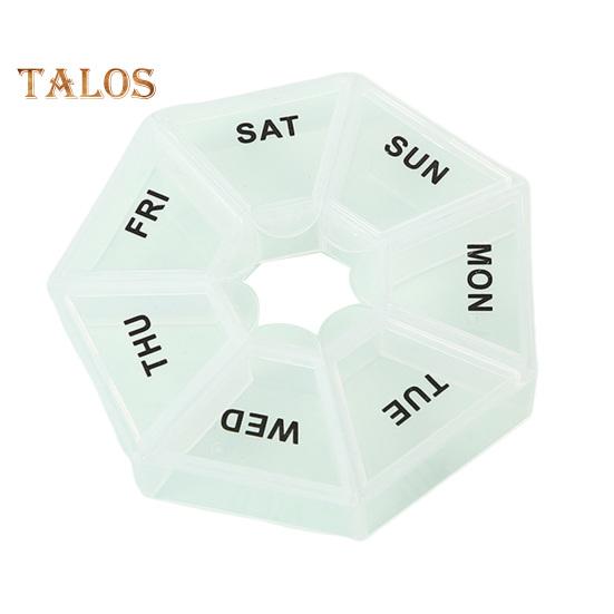 Organizador Semanal de Pílulas com 7 Compartimentos Estojo Portátil para Viagem para Pílulas Dispensador de Medicamentos de Dose Única Caixa de Armazenamento para Gerenciamento de Pílulas e Cápsulas