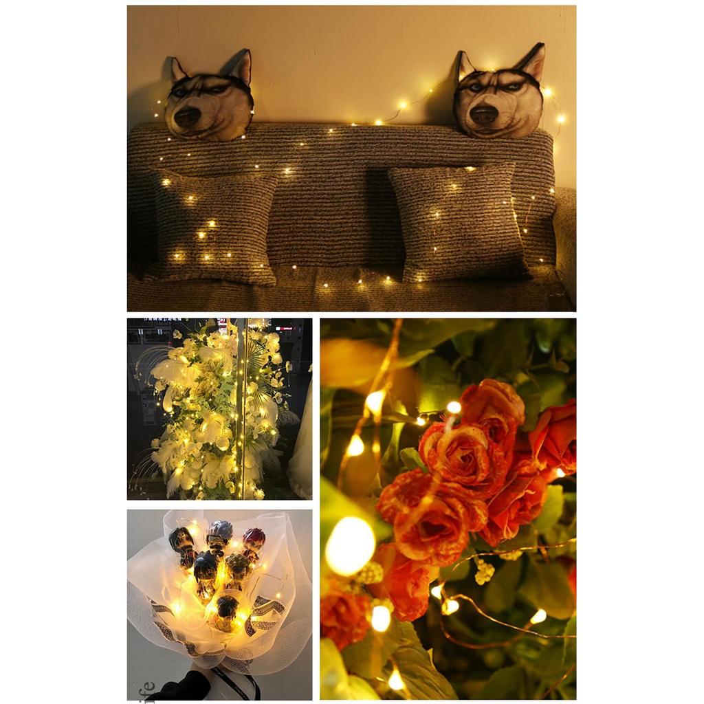 Constant Bright Copper Wire Lamp Battery Box 2m20 Lamp Holiday String Lights