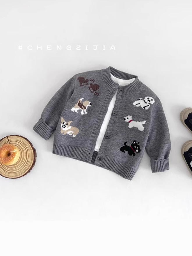 Unisex Toddler Knit Cardigan - Spring/Autumn Style for Boys & Girls