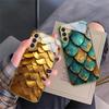 Golden scale texture For Samsung A 01 52S 04 04e 05 10 12 13 A22 23 24 36 42 M02 Note 10 20Ultra 8 9 Golden glass phone case
