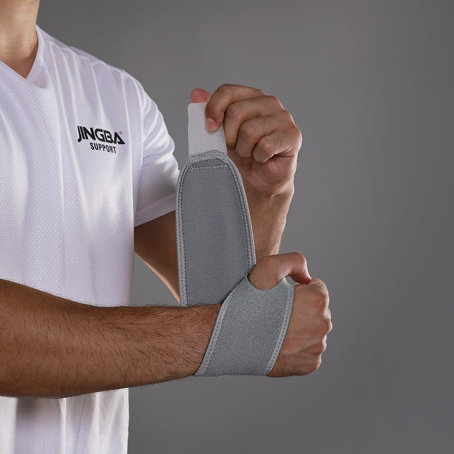 

1 Piece Neoprene Breathable Adjustable Wrist Support Wraps for Weightlifting Kettlebell one size серый