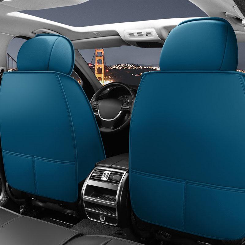 Car Seat Cover Premium Waterproof Faux Leather Cushion Universal Accessories Fit SUV Truck Sedan Automotive Vehicle