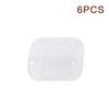 Mini Plastic Storage Box Square Transparent Flip Portable Pill Container Jewelry Holder Earrings Small Packaging Display Case