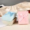 1Pc Cardboard Earring With Sponge Inside Ring Bow Bracelets Gift Box Rectangle Jewelry Set Necklace Packaging Boxes