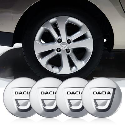 4Pcs Logo Hub Caps Car Wheel Center Cover For Dacia Duster Logan Dokker Lodgy 2 Sandero MK2 Stepway R4 Mcv Xplore Jogger Bigster