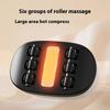Electric heated roller massager, handheld shoulder, cervical spine, waist and back body portable heated roller massager