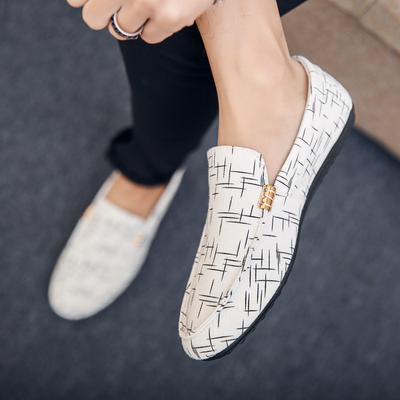 Wechat Business Spring and Summer Doudou Shoes Men's Korean Version Trend One-pedal Lazy Shoes Student Tide Shoes Breathable Large Size