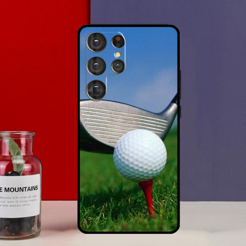 

GOLF GOLFER GOLFING SUNSET Funda Case For Samsung Galaxy S25 Ultra S9 S10 S20 S21 FE S22 S23 Plus S24 Ultra Phone Cover Galaxy S22