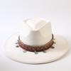 Best-selling European and American Style Suede Velvet Wide-brimmed Top Hat, Classic Fashion Western Cowboy Hat for Men and Women