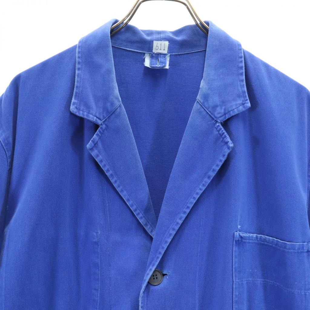 EURO WORK 70s vintage cotton coat blue Men's Used