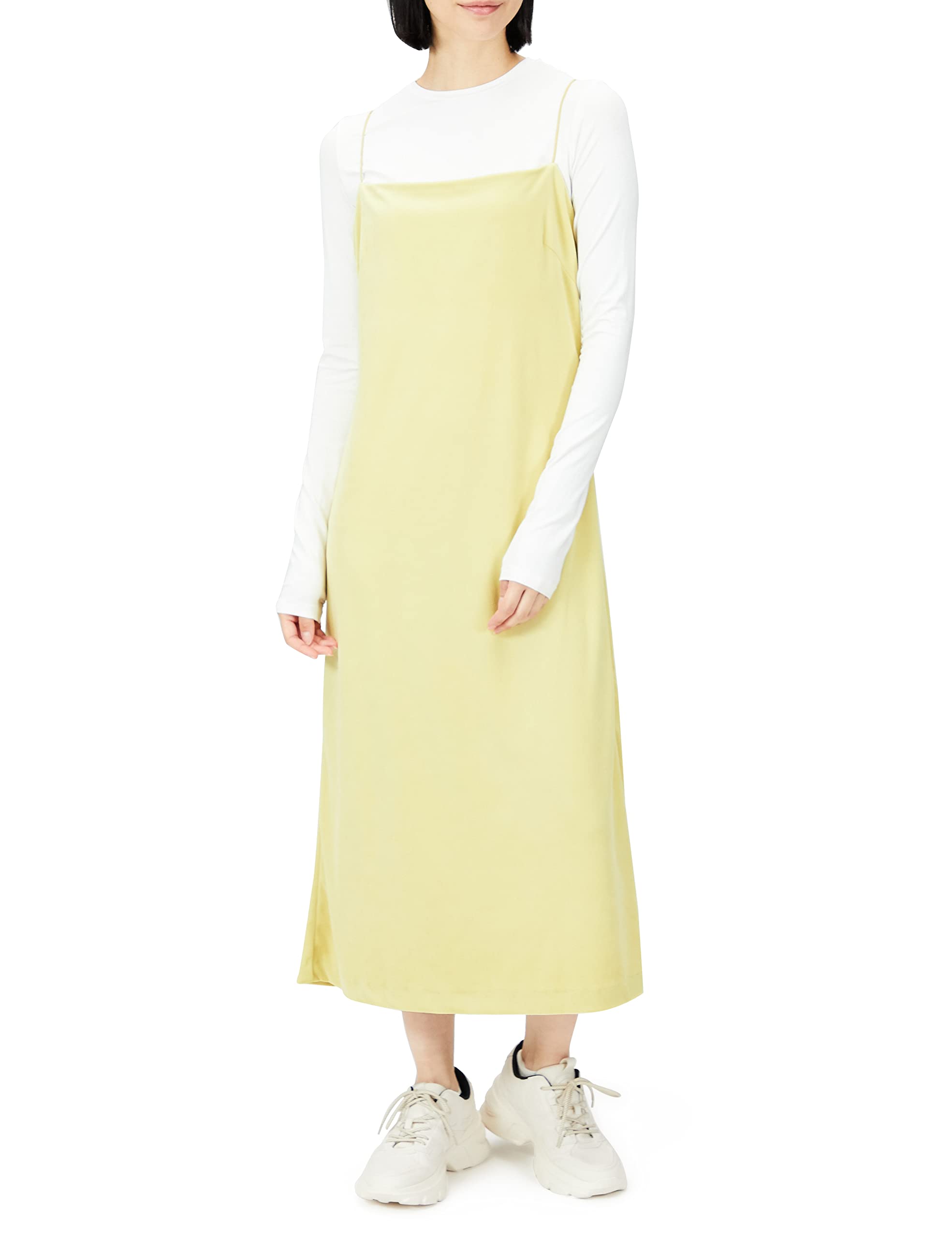 

Бархатное платье-майка Emi с длинной футболкой YEL 0, 13WCO225017, Женское,