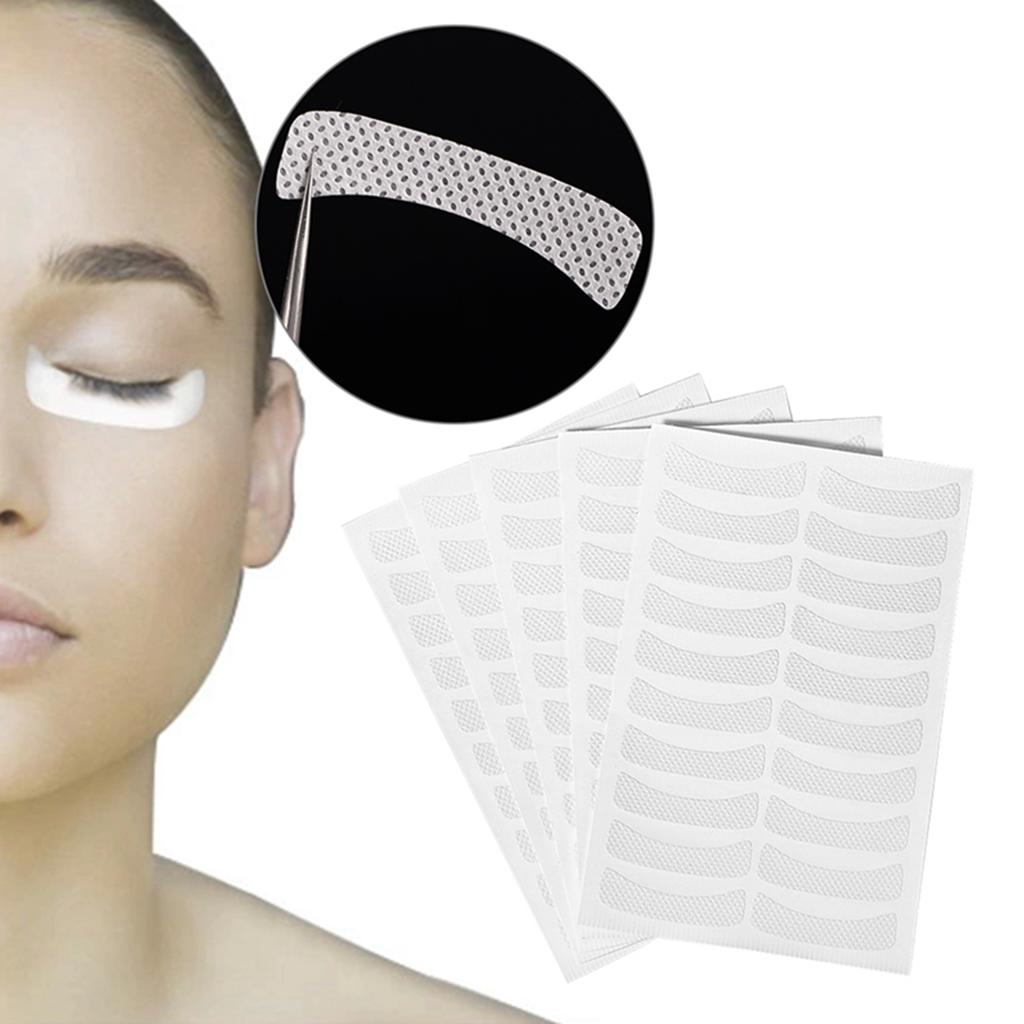 100Pcs Makeup Eye Sticker Soft NOn Woven Eyelash Extension Tinting Tape False Eyelash Pad