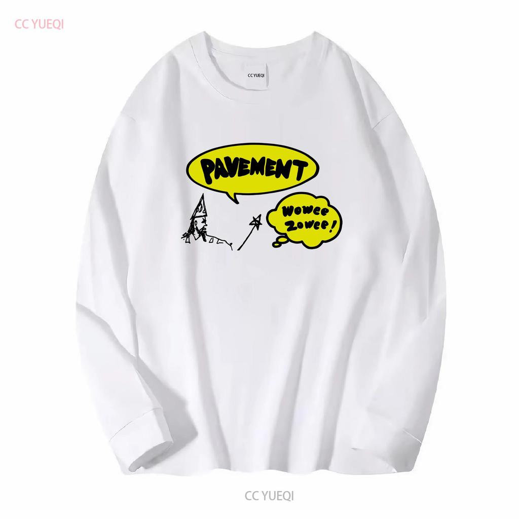 Pavement Wowee Zowee T Shirt long or short sleeves vintage Washed designer clothes graphic Stretched Stylish Casual homme