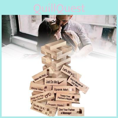 Jogo Super Travesso Torre de Blocos Para Adultos Atividades de Casal Ideias para Encontros Noite