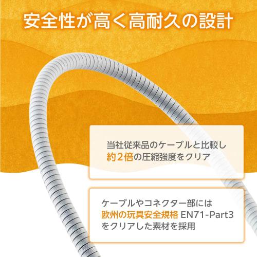 ELECOM Lightning Cable 1.5m (Lightning & USB-C) USB Power Delivery Compatible MFi Officially Certified Stainless Steel Heavy Duty Cat Dog Bite Resista