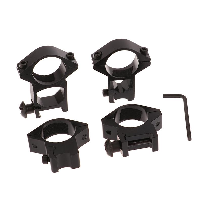 2Pcs Hunting Rifle Scope Mounts Ring For Dia 25.4Mm Tube Scopes 11Mm 20Mm Dovetail Picatinny Rail Tactical Flashlight Mount