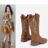 Cowhide Edition~ 2025 New Western Cowboy Boots Embroidered Knight Boots Martin Boots Chelsea Boots Boots Children
