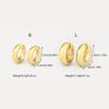 Nidin Fashion S/L Size C Shape Copper No Piercings Clip Earrings For Women Simple Style 2 Colors Choice Ear Cuff Jewelry Gifts