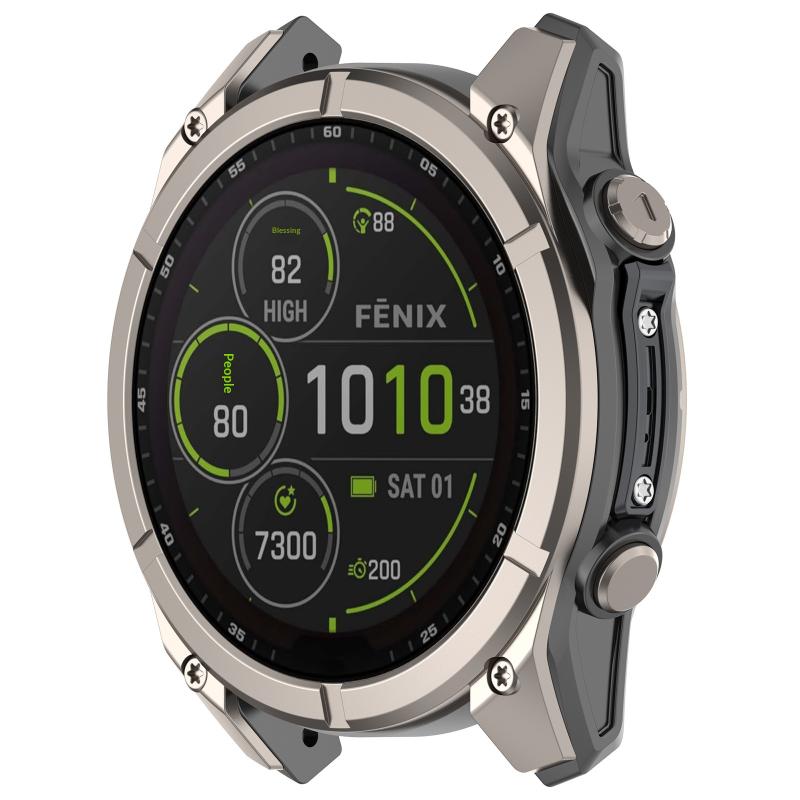 Fenix 8 Tactix 8 Watch Anti-collision Edge Strip Silicone Protection Band Lightweight Flexible for Fitness Daily Sports