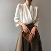 Lala Volume Drap Blouse Maiac030 