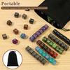 78/99 Pcs Counter Dice Set Acrylic Plus and Minus Dice Set Polyhedral Dice Toys with Storage Pouch for Party Games Accessories