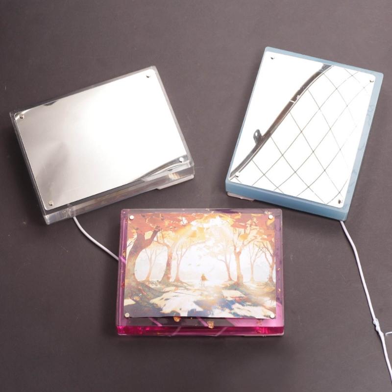 Delicate Light Painting Frame Creating Mold Personalized Artwork Silicone Mold for DIY Enthusiasts and Gift Shops