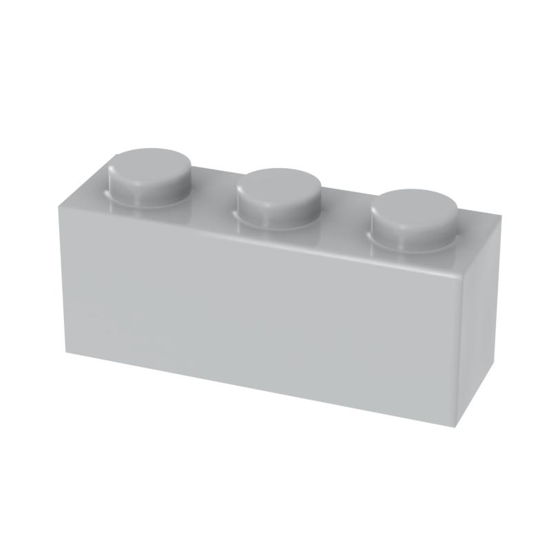 

[FunBrick] 20/50/100 ШТ 1x3 Точки 50 ШТ Конструктори DIY 1*3 Точки Цеглинки Навчальні Креативні Розмір Сумісний З 362 20PCS світло-сірий колір