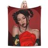 Jennie Special Single Decken Fleece Bedruckt Tragbar Super Weiche Überwurfdecke für Bettwäsche Auto Steppdecke