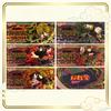 Five Colors Naruto Commemorative Banknotes - Obito, Minato, Pain with Refractive Grating Cards for Gift Collection.