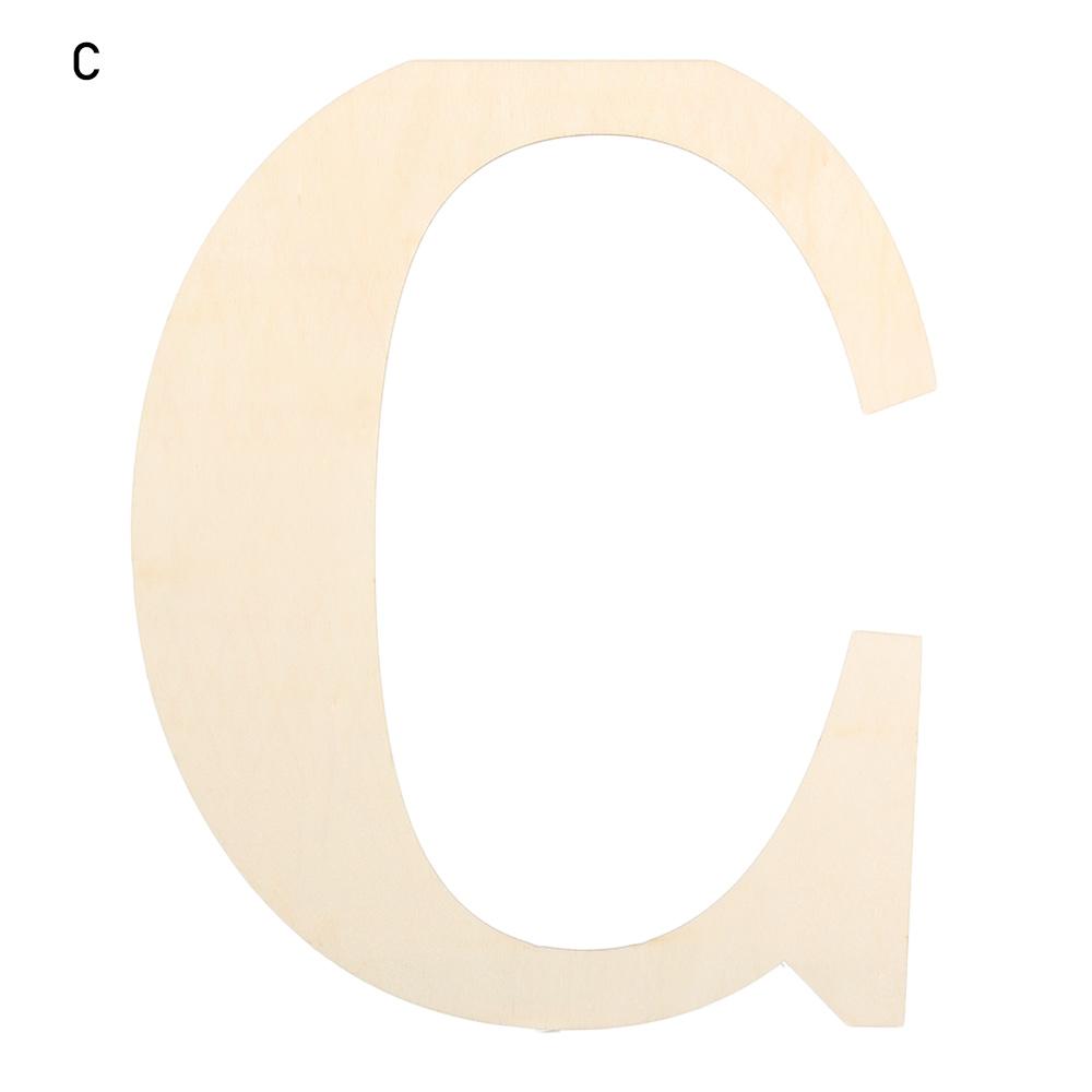 Semi-finished Party Supplies Home Decoration DIY Wood Craft Unfinished Alphabet Blank Paintable 30CM Wooden Letters