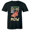 The Grass Is Calling and I Must Mow Men's T-Shirt Funny Lawn Mower Humor