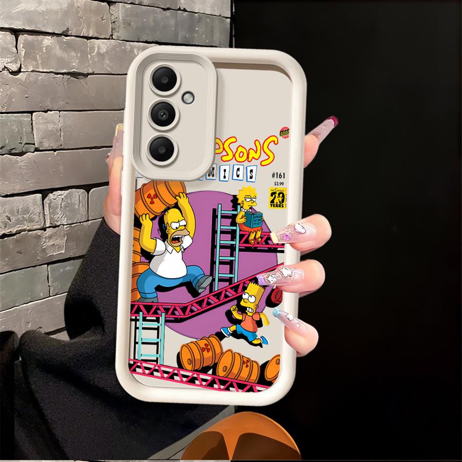 Custodia per Telefono per Samsung Galaxy A04 A17 A15 A12 A07 A13 A30 A14 A16 A50 A06 A05 A20 A11 Cartoon I Simpson Bart