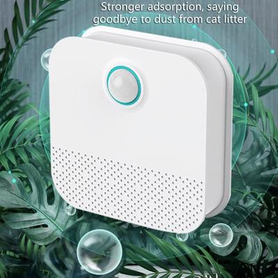 Automatic Cats Litters Box Deodorizer Wireless Rechargeable Air Purifiers With Intelligent Motions Sensors Quiet Operate