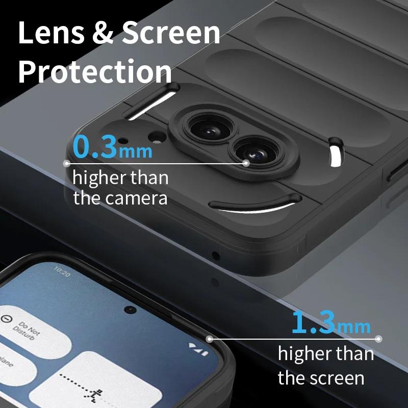 Skin Feeling Flexible Silicone Case for Nothing Phone 3a Protective Cover For Shockproof Fundas Coque