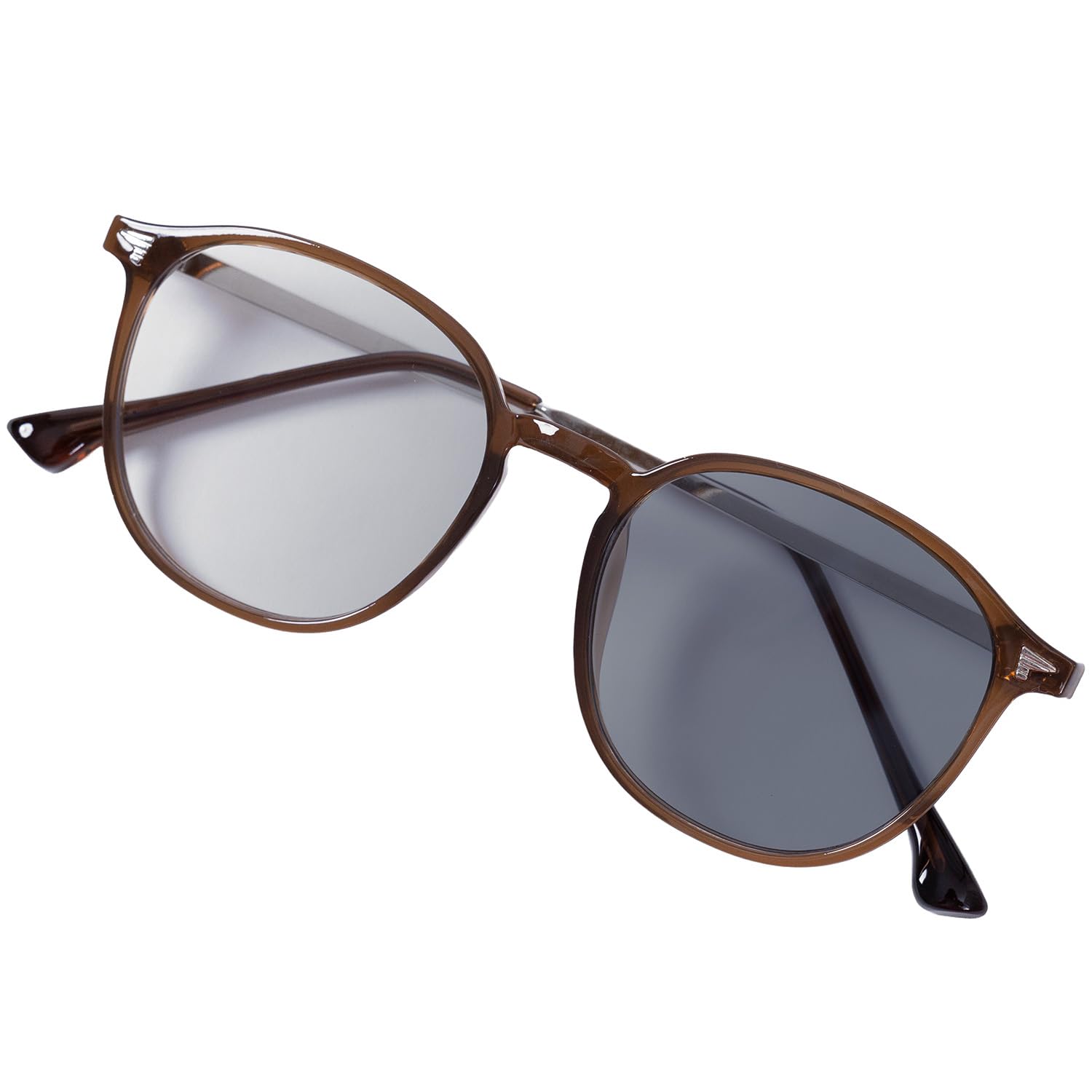 

Valery Photochromic Fashionable Round Slimming UV Shortening Effect Women s Sunglasses, Frame, Effect, Protection, Mid-Face [Product]