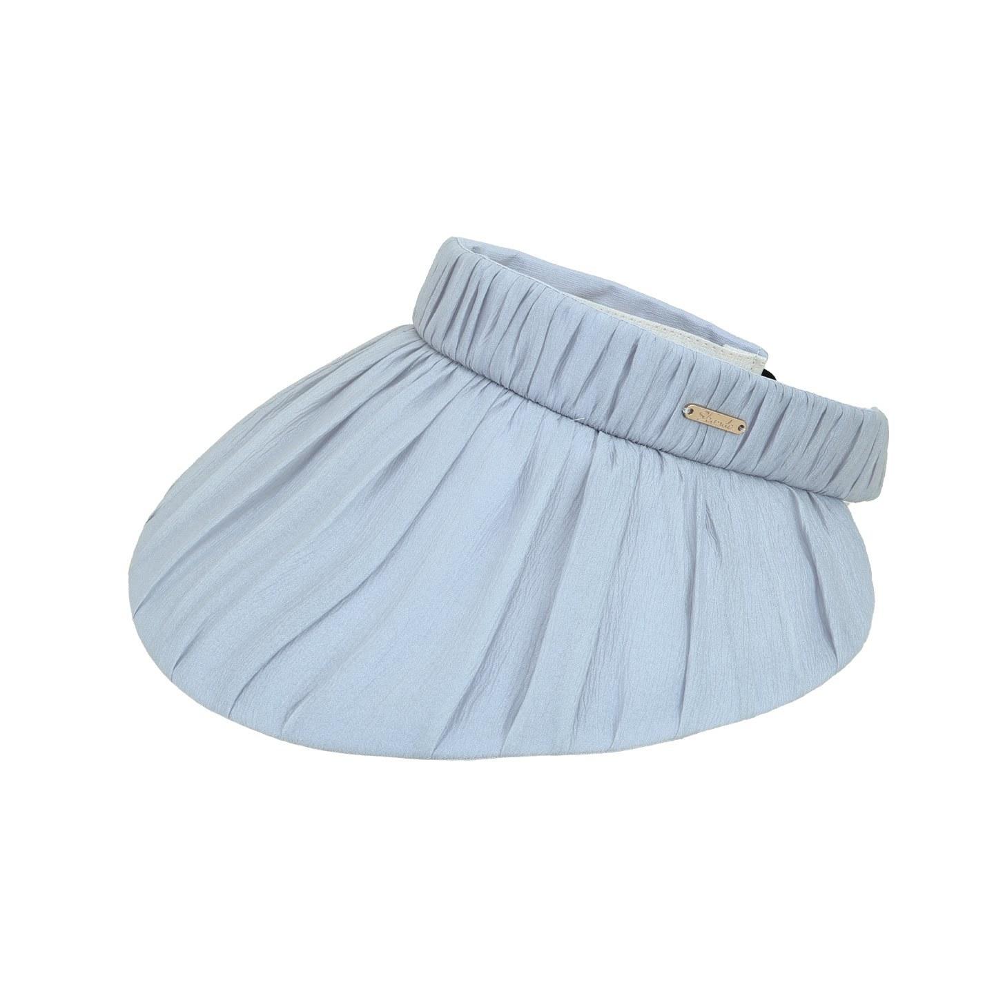 

2026 Summer New Mesh Lightweight Breathable Visor Hat with Large Brim, Hats Women 56-58cm серый