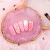 Resin Stone Transparent Color Nail Art Palette Mirror Glass Pallet Tool Blending Pigment Nail Tips