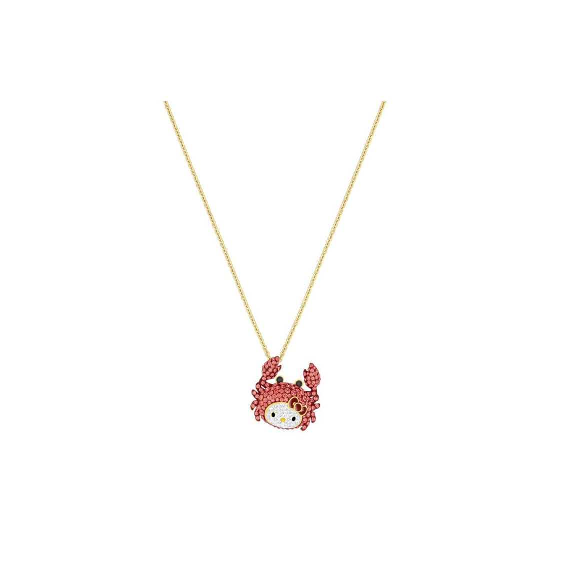 

Swarovski Hello Kitty Cute Crab Necklace Women necklace 5453217 Box (Random Color)