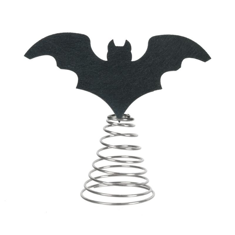 Bat Ornaments Halloween Party Supplies Halloween Bat Tree Toppers Easy Setup For Home Store Displays Decorations