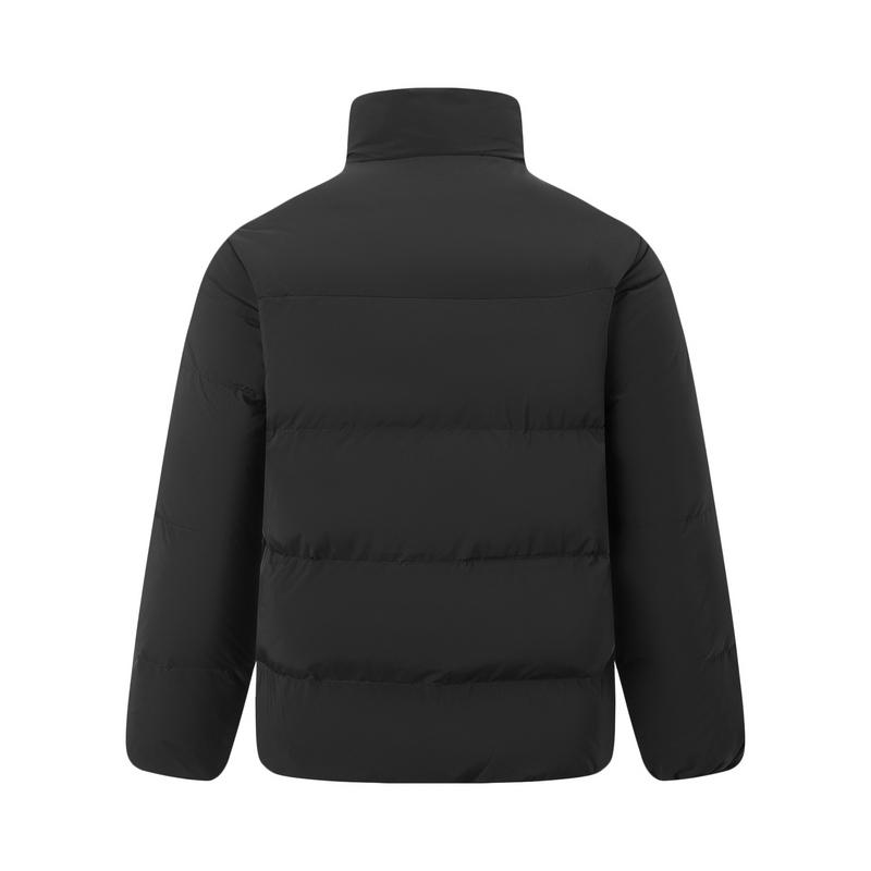 Li Ning Down Jackets Unisex Black Stand Collar Thickened AYMV581-4