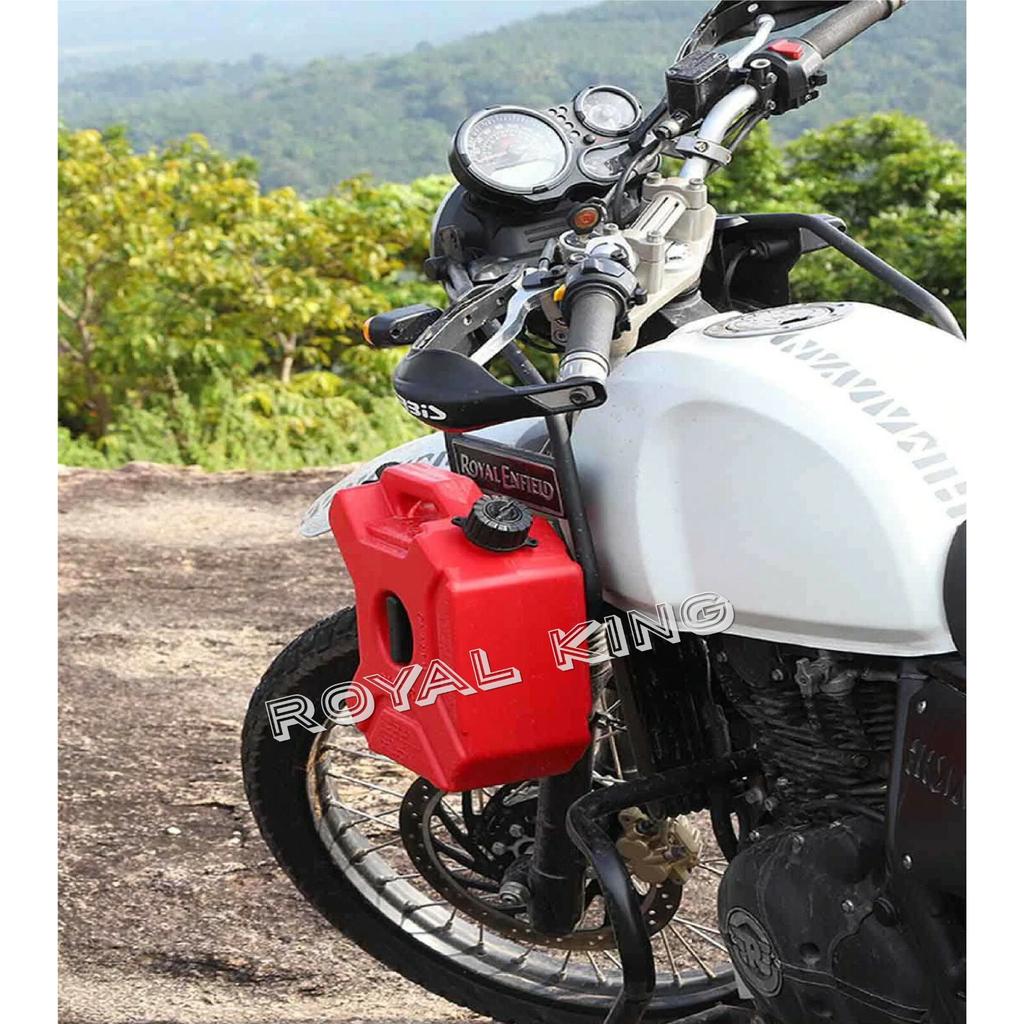 Black " Oil Jerry Can Pair With Mount" Fit for Royal Enfield Himalayan BS6