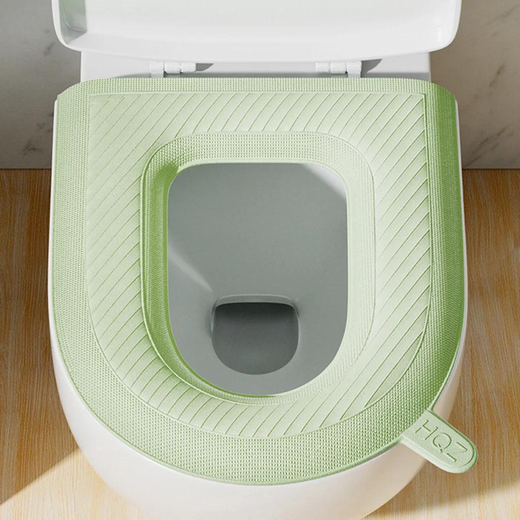 Waterpoof Soft Toilet Seat Cover Bathroom Washable Closestool Mat Pad Cushion O-shape Toilet Seat Bidet Toilet Cover Accessories